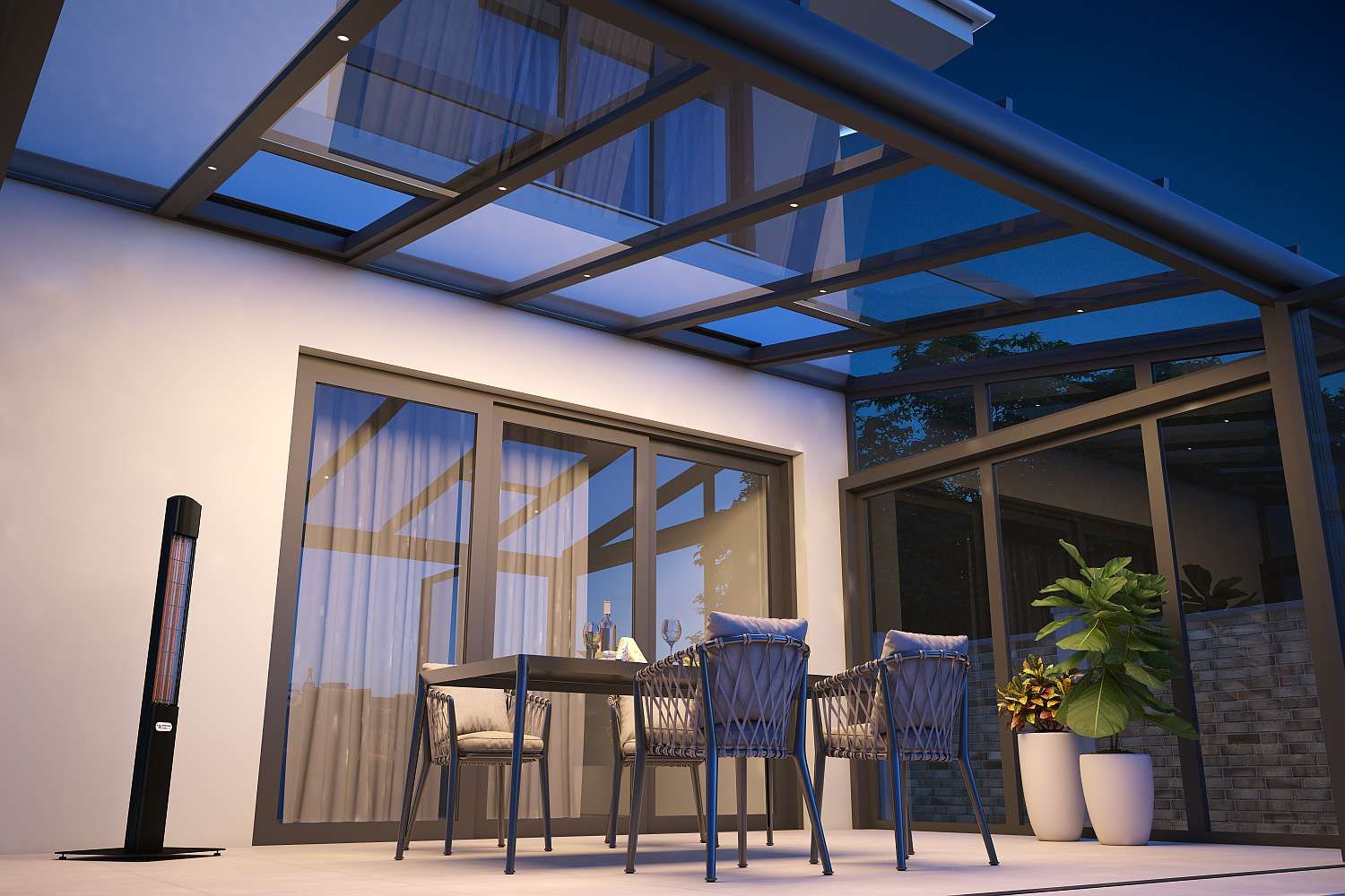 WIGRO Bayreuth LED Beleuchtung Terrassenueberdachung 007 65528632