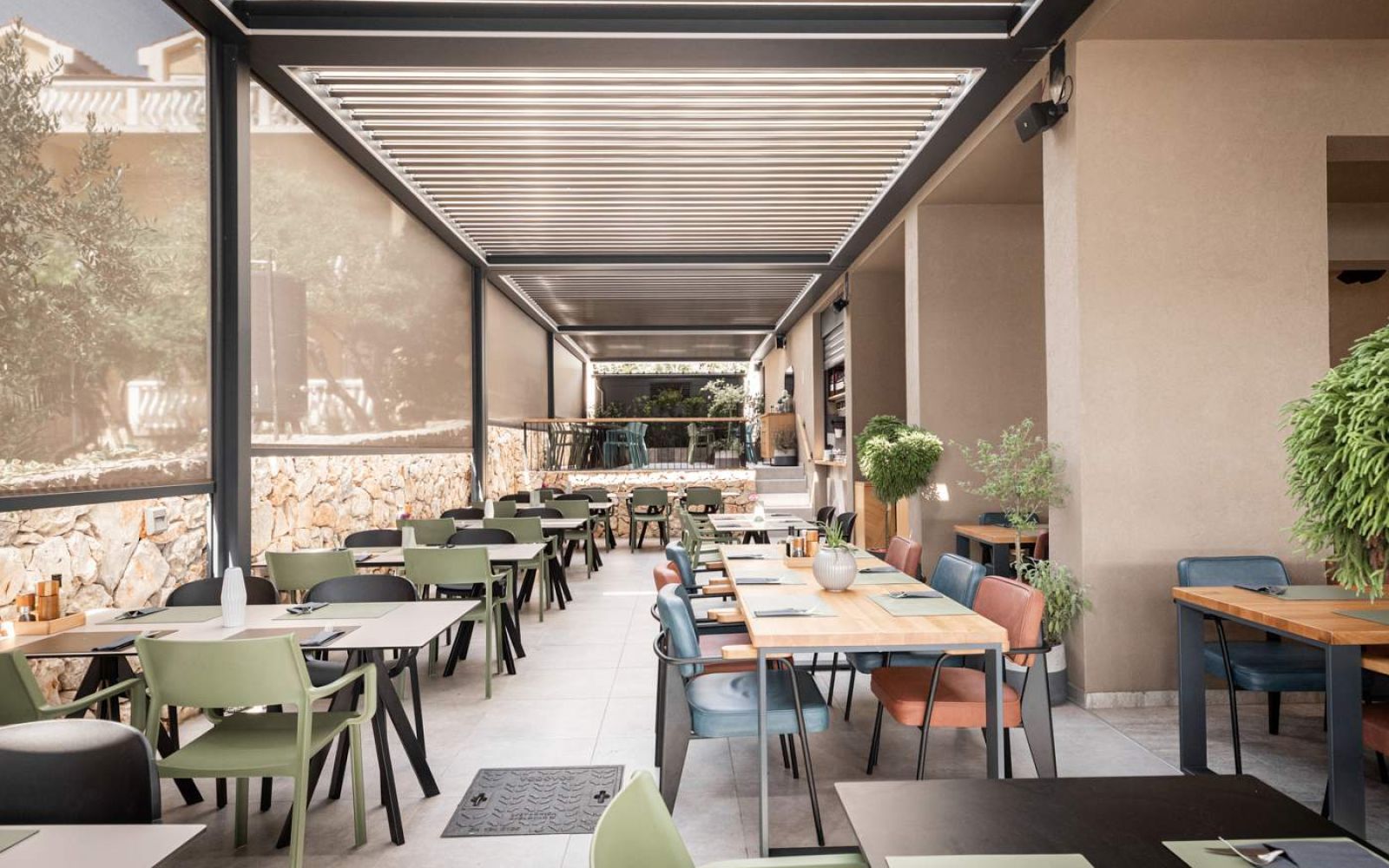 WIGRO - Terrassenüberdachung für die Gastronomie