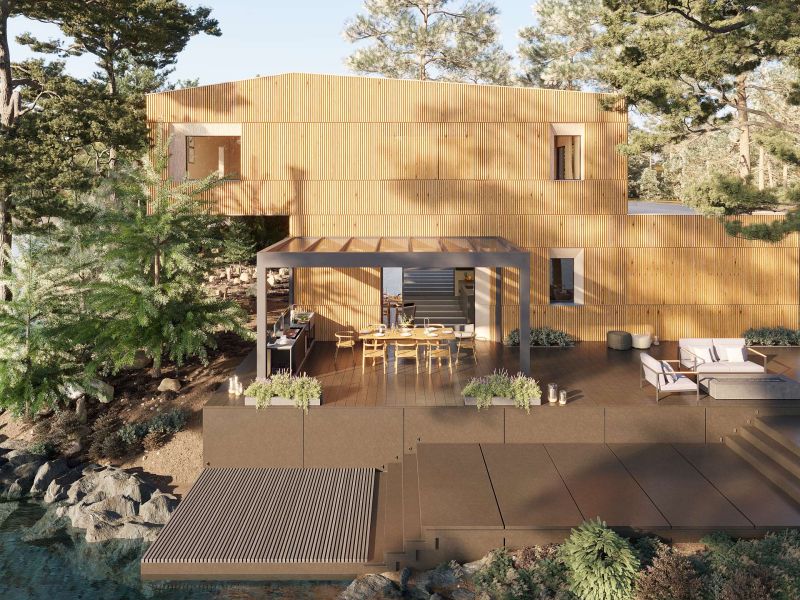 WIGRO Lamellendach B160XL Brustor