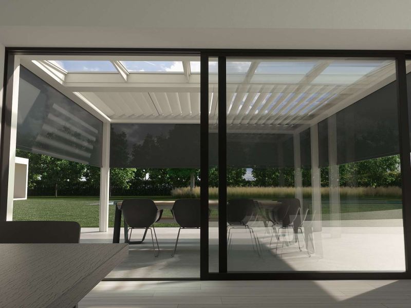 WIGRO Lamellendach B160XL Brustor