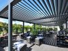 Terrassenüberdachung Nürnberg 25 Eine sehr große Terrassenüberdachung von einen Gastronomie Außenbereich.